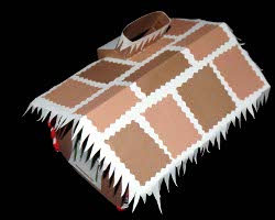 Bild von Lebkuchenplatten für das Dach