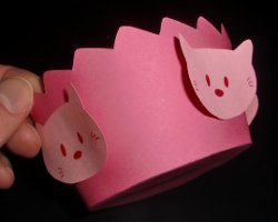 Muffinform im Hello Kitty Design Muffinform im Hello Kitty Design