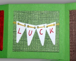 Kleine Wimpel mit der Aufschrift Luck