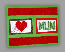 Bild von Vorderseite des Muttertagskartenumschlags