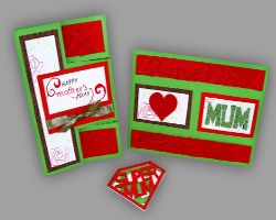 Bild von Karte und Umschlag für Super-Mum Karte