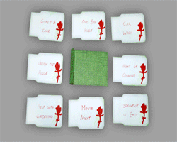 Bilder vom Basteln des Gutscheinhefts für die Muttertagskarte