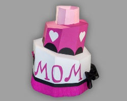 Bild von dreistöckiger Papiertorte