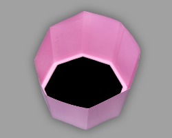 Bild vom untersten Stock der Papiertorte