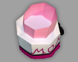 Bild von der mittleren Eben der Papiertorte Minni Maus