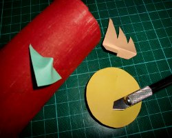 Bild von bebastelter Klorolle