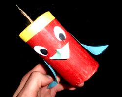 Bild von Papierpapagei