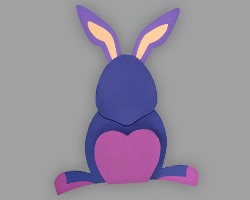 Bild von Hasenkörper aus Papier