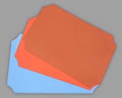 Papiersorten für Boden des Picknickkorbs Bild von drei Papieren, die als Boden des Picknickkorbs fungieren