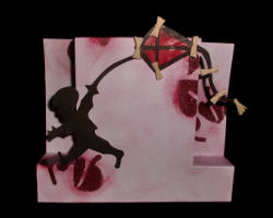 Bild von Platzkarte mit Jungen und Drache