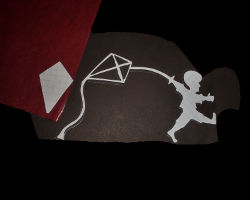 Bild von Junge mit Drachen