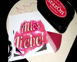 Bild von Verzierung einer Muttertagskarte