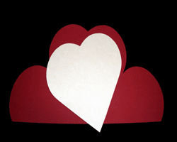 Bilder von der Entstehung einer Muttertagskarte