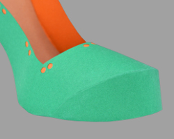 Breite Spitze eines Papierpumps Bild von breiter Spitze eines Papierpumps
