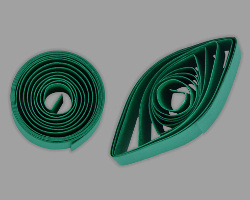 Loose Coil und Eye (Marquise) Quilling-Figuren Bild dvon den Quilling-Figuren Loose Coil und Eye (Marquise)