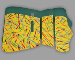 Papierelemente für die Rückseite der Schultasche Bild von Elementen für die Rückseite der Schultasche