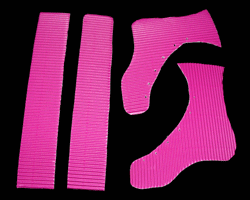 Bilder von Arbeitsschritten für Papierschlittschuhe