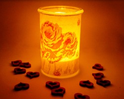 Decoupage Teelicht Bild von Decoupage Teelicht