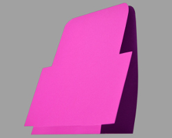 Bild vom Display aus Papier, welches gleichzeitig eine Kartenhalterung ist