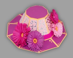 Floraler Sommerhut Bild von floralem Sommerhut aus Papier