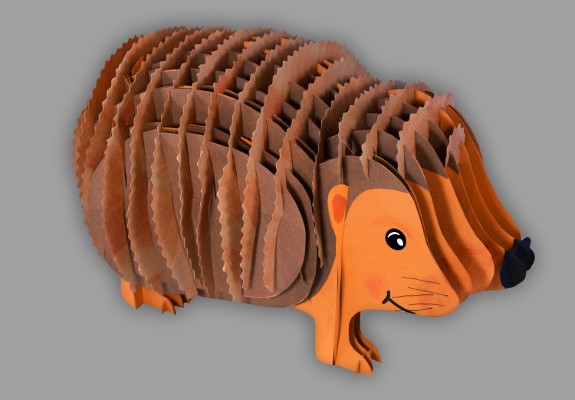 Igel aus Papier Bild von Braunbrustigel aus Papier
