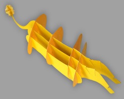 Bauchansicht Papierlöwe Bild von Bauchansicht des Papierlöwen