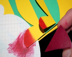 Einfärben von Pinguinfüßen Bild vom Einfärben mit Stempelfarbe von Pinguinfüßen