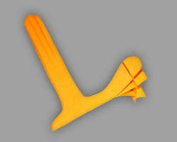 Papierfuß von Storch Bild von Fuß von Storch aus Papier