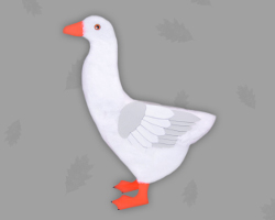 Weiße Gans selbst basteln Bild von Anleitung, um eine weiße Gans selbst zu basteln