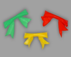 Bunte Schleifen aus Strohhalmen Bild von bunten Schleifen aus Strohhalmen