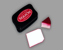 Bilder vom Basteln einer Grußkarte aus Papier