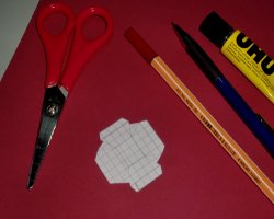 Tastatur aus Papier Bastelmaterial