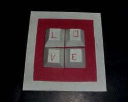 Liebesbotschaft via Tastatur - Kartenideen für Männer Liebesbotschaft via Tastatur - Kartenideen für Männer