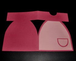 Bild von Bastelmotiv Taufkleid