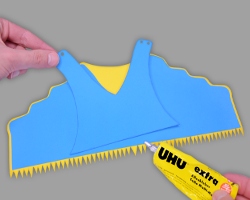 Schuhquartier und Knöchelschutz aus Papier Bild vom Schuhquartier und Knöchelschutz aus Papier