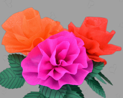 Bouquet of roses for Valentine's Day Picture of bouquet of paper roses for Valentine's Day. Crafted by Veronika Vetter German Fine Artist