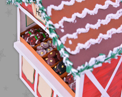 Verkaufshütte für Weihnachtsmärkte selbst bauen Bild von selbst gebauter Verkaufshütte für Weihnachtsmärkte für Lebensmittel wie Gebäck (Lebkuchen/Stollen)