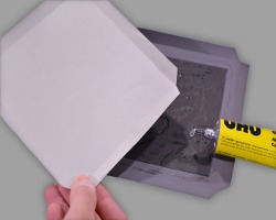 Boden verkleben Bild vom Verkleben des Bodens