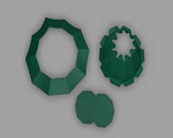 Zusammenbauen von Papierhut Bilder vom Basteln des Papierhutes