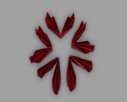 Bilder vom Basteln einer Papierblume