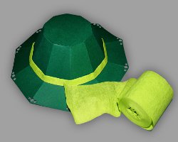 Bild von grünem Papierhut