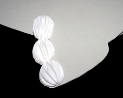 Bild von Wabenpapier, welches Katzenpfoten verziert