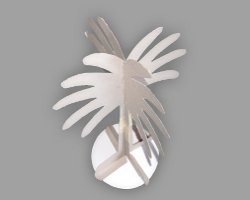 Bild von Grundgerüst einer Palme aus Tonpapier