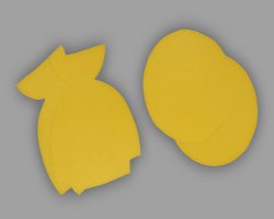 Gelbes Tonpapier für Papiervogel