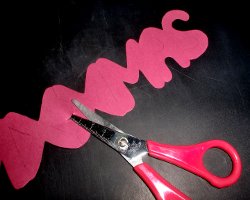 Schriftzug X-MAS ausschneiden