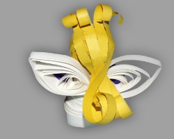 Bild von der Rückseite des Quilling Engels