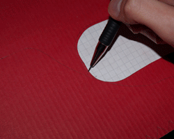 Bild von Bastelschritten für Nikolausstiefel