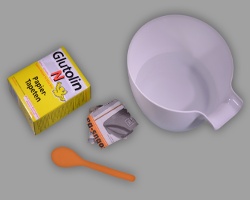 Bastelmaterial für Pappmaché Bild von Bastelmaterial für Pappmaché