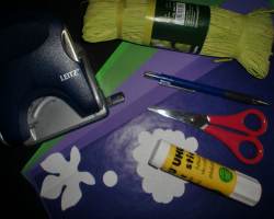 Bild von Bastelsachen für Weintraube aus Papier