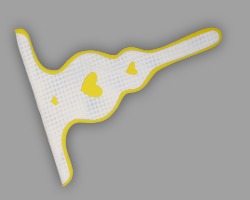 Bild von gelber Innenseite des Seitenpfeilers